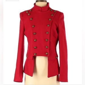 Isabel Marant red wool jacket, military style